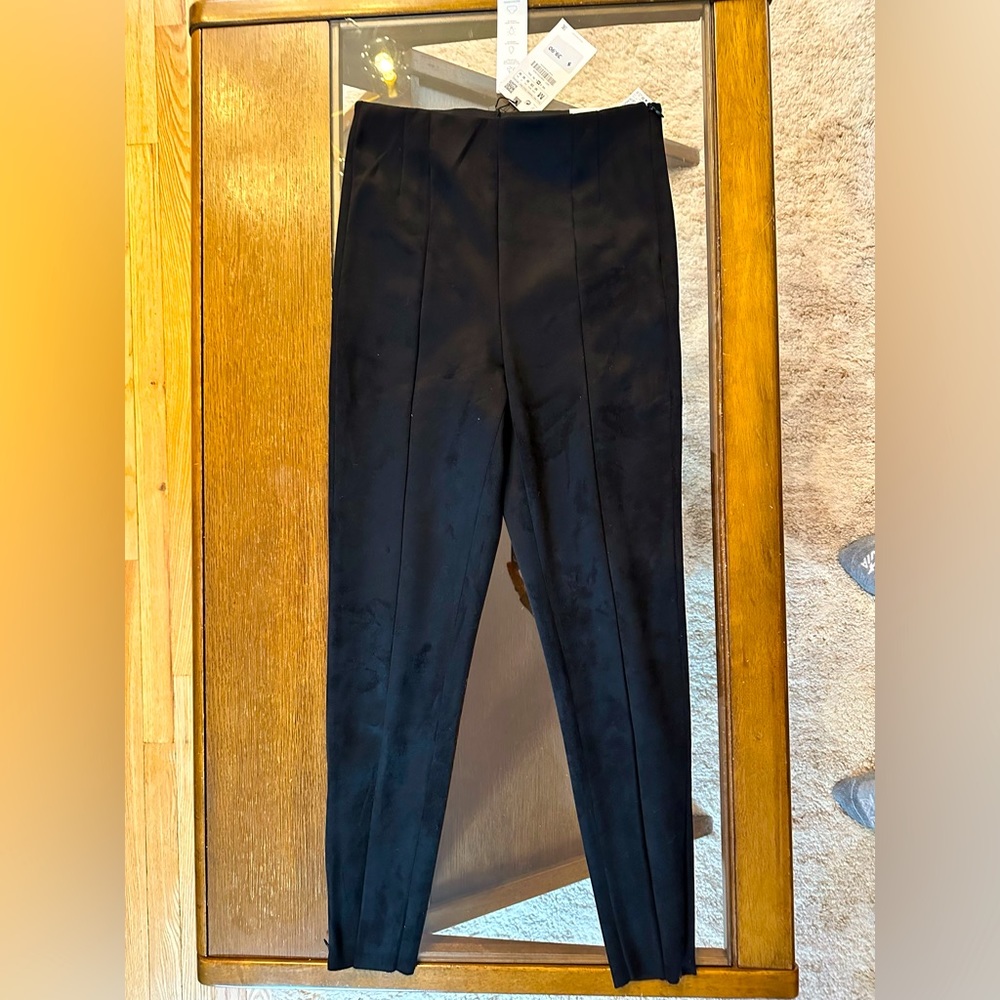 Brand New Medium Zara Suede High Rise Pants